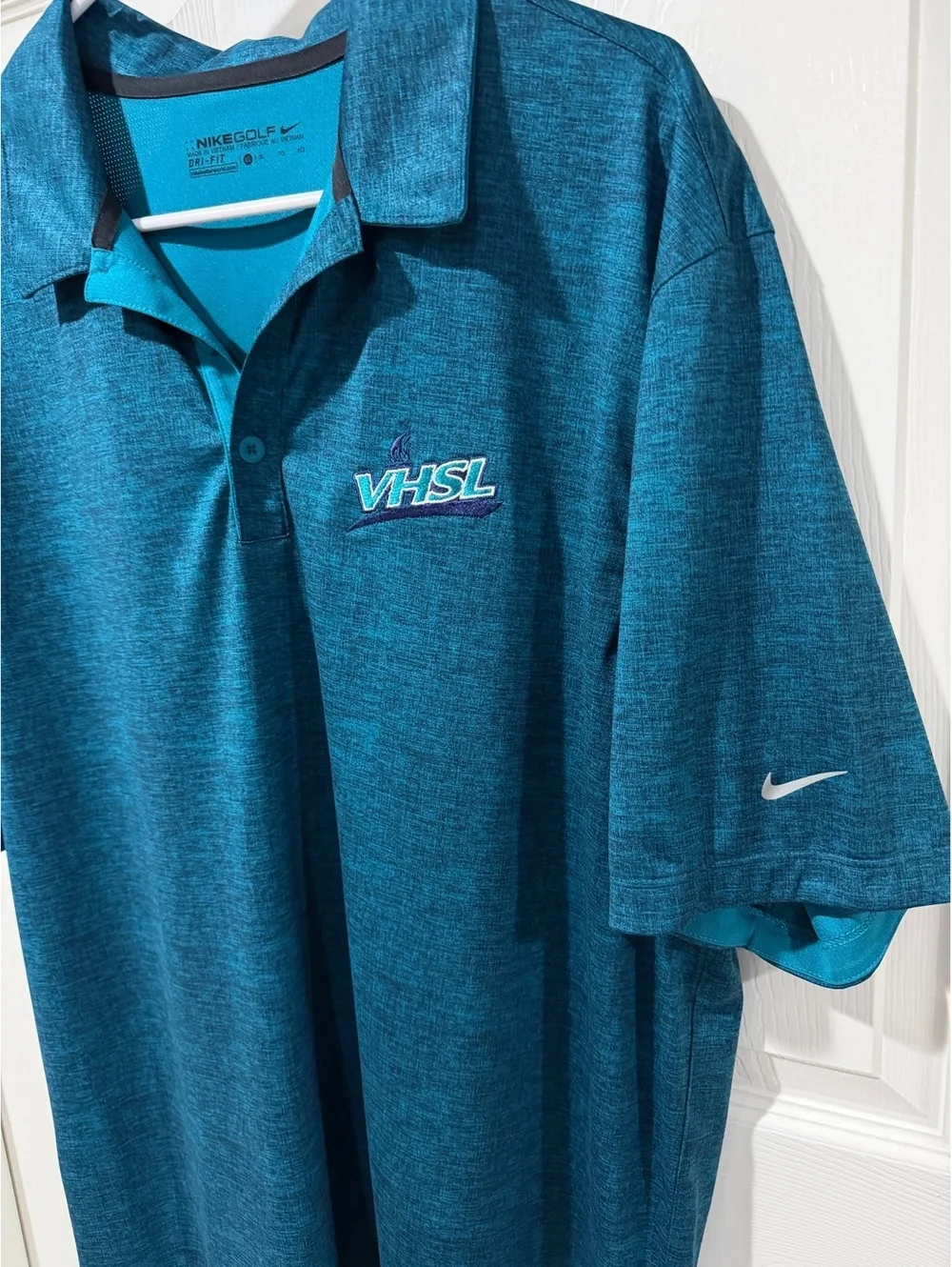 Nike Golf VHSL Men’s XL Teal Dri-FIT Polo Shirt